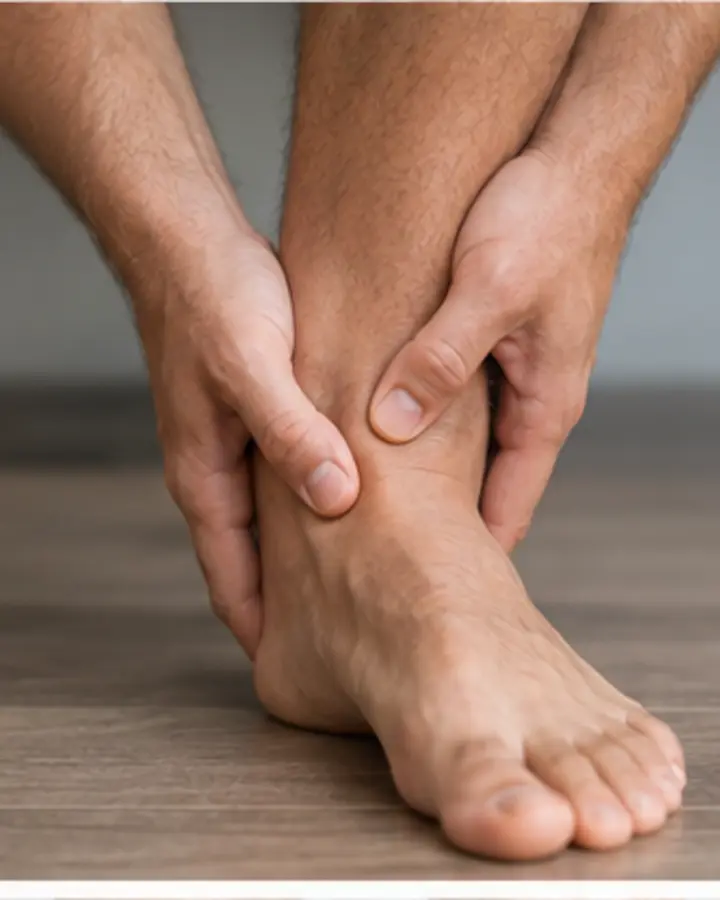 Person experiencing symptoms related to Anterior ankle impingement