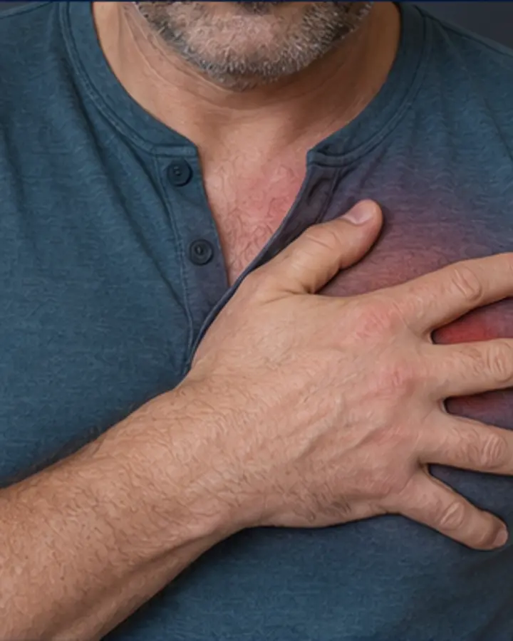 Person experiencing symptoms related to Costochondral and chest-wall pain