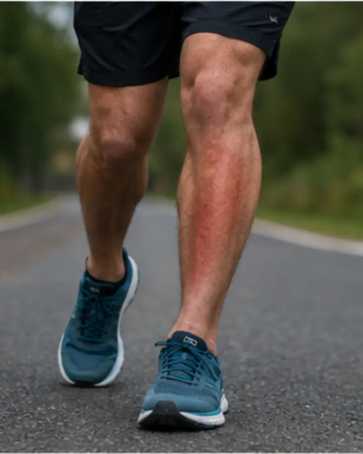 Person experiencing symptoms related to Exercise-related lower-leg pain