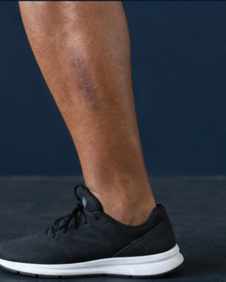 Person experiencing symptoms related to Fibula fracture rehabilitation