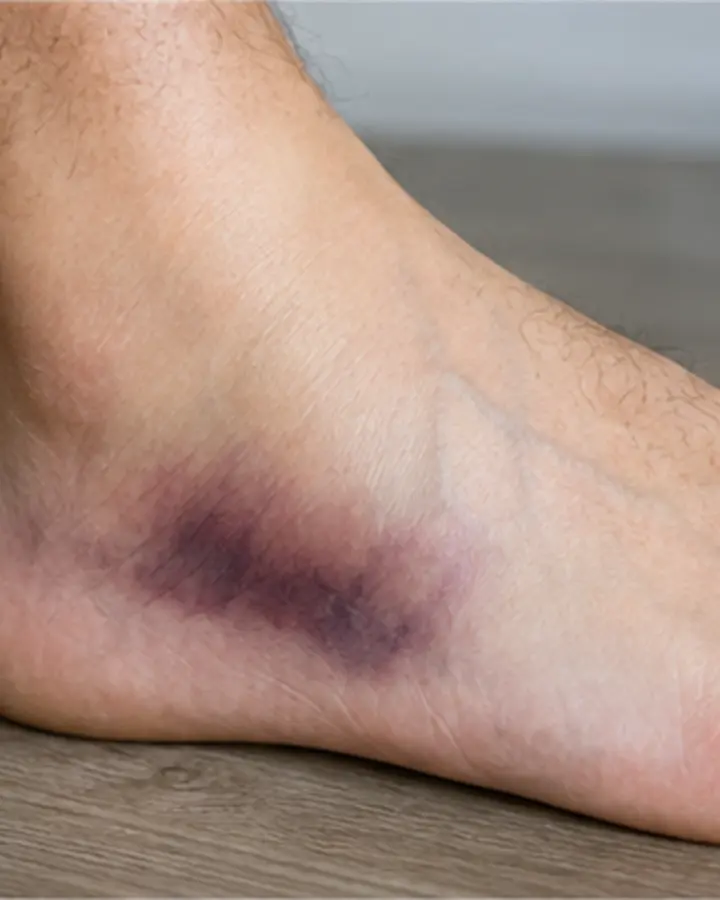 Person experiencing symptoms related to Fifth metatarsal fracture rehabilitation