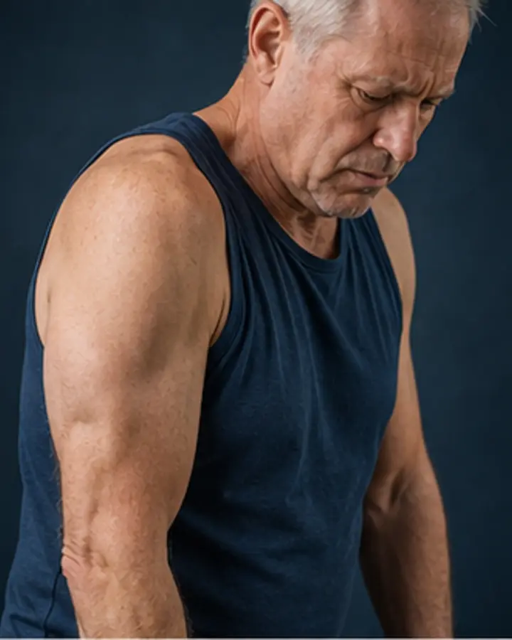 Person experiencing symptoms related to Full-thickness rotator cuff tear