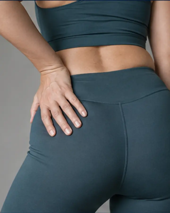 Person experiencing symptoms related to Gluteal tendinopathy