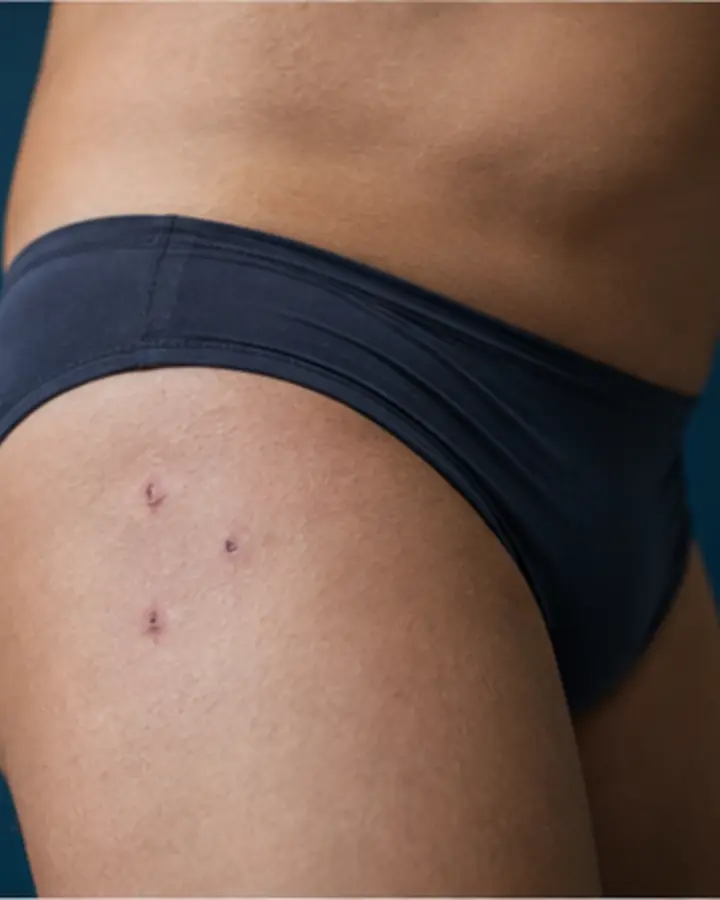 Person experiencing symptoms related to Hip arthroscopy rehabilitation