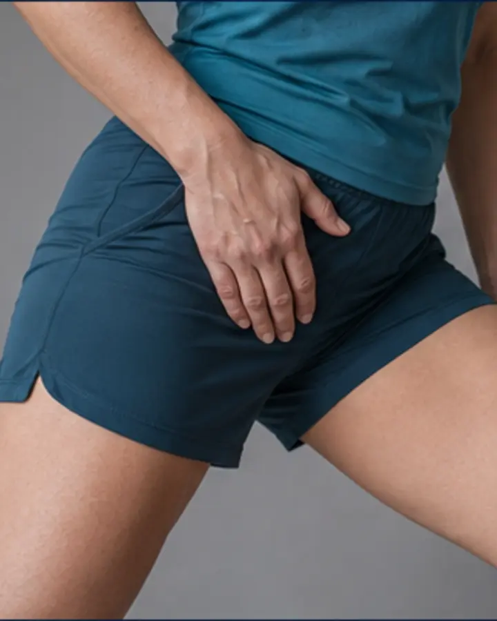 Person experiencing symptoms related to Hip labral injury