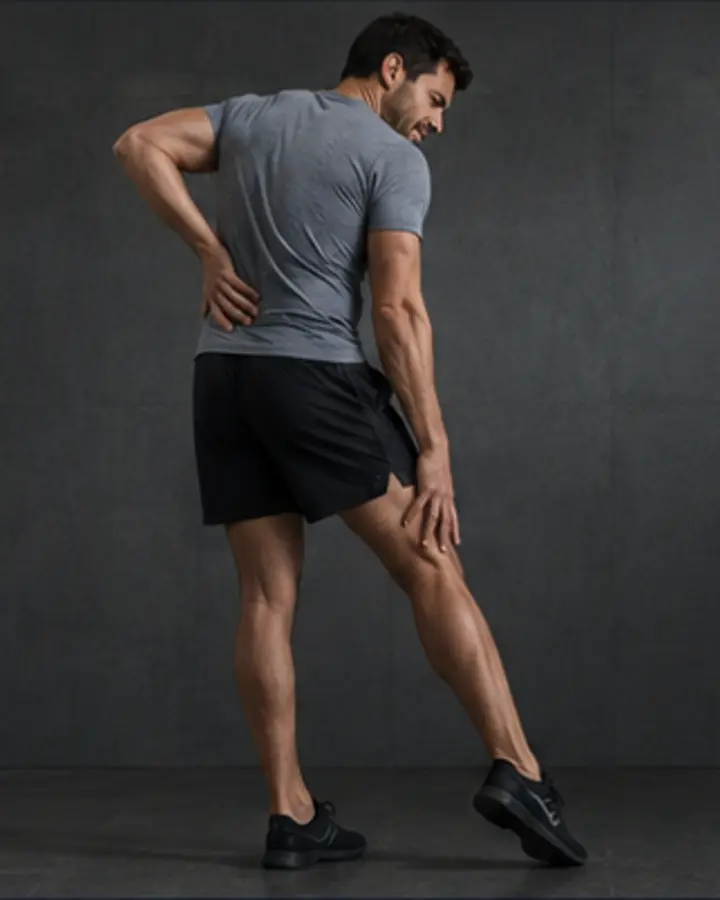 Person experiencing symptoms related to Lumbar radiculopathy