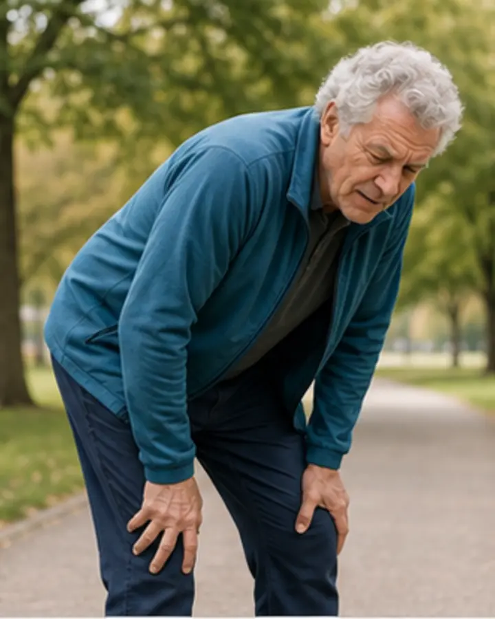 Person experiencing symptoms related to Lumbar spinal stenosis
