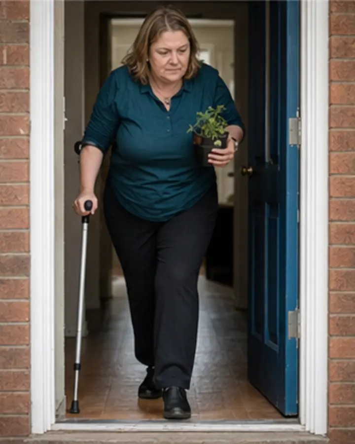 Person experiencing symptoms related to NDIS physiotherapy goals and measuring functional progress