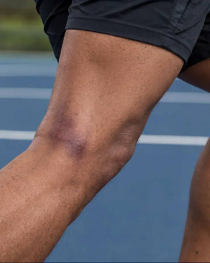 Person experiencing symptoms related to Posterolateral corner injury