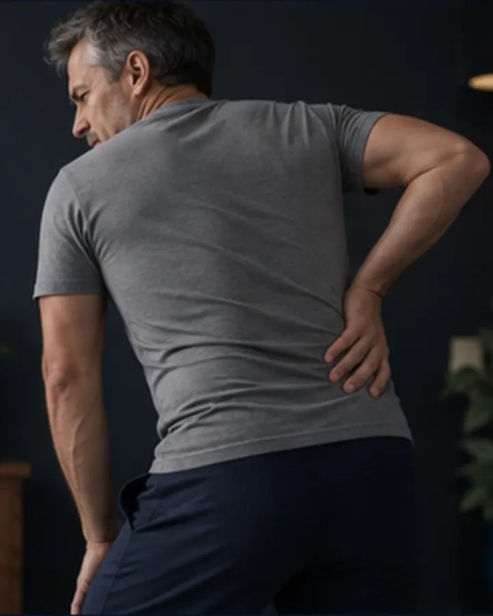 Person experiencing symptoms related to Suspected lumbar facet-related pain