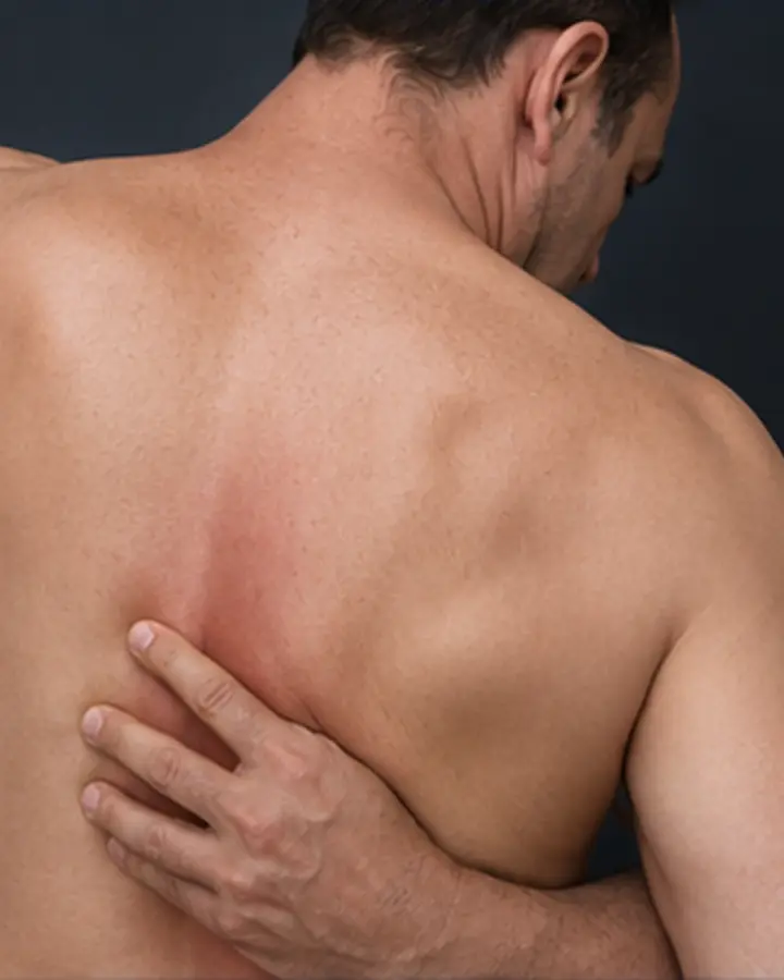 Person experiencing symptoms related to Thoracic facet joint pain